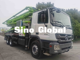 Camion della pompa della seconda mano 38m, camion concreto ZLJ5296THB 38X-5RZ dell'asta