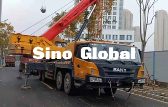 Sany ha utilizzato la gru del camion dell'asta, 75 braccio diritto di Ton Lorry Crane STC50S