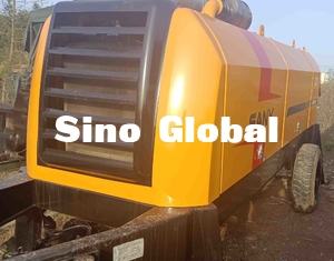 Il rimorchio utilizzato giallo di Sany ha montato la pompa per calcestruzzo 180KW HBT8018C