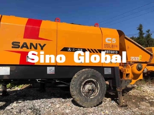 HBT6013 Sany ha utilizzato il rimorchio ha montato il tipo della valvola della pompa per calcestruzzo 90KW S