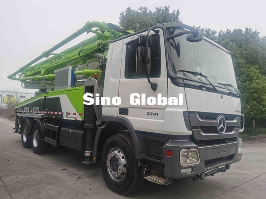 Camion della pompa della seconda mano 38m, camion concreto ZLJ5296THB 38X-5RZ dell'asta