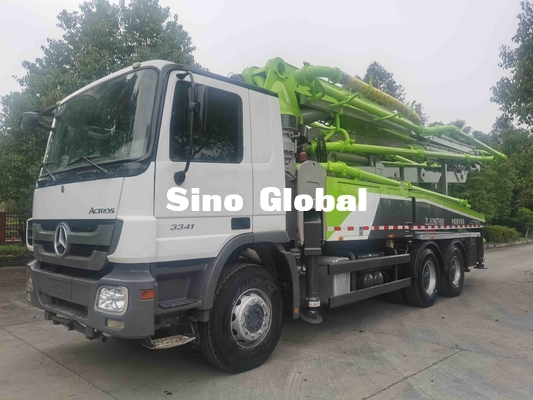 Camion della pompa della seconda mano 38m, camion concreto ZLJ5296THB 38X-5RZ dell'asta