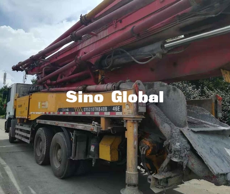 12Mpa ha utilizzato i camion Euro4 46m della pompa per calcestruzzo una portata verticale di 4 sezioni