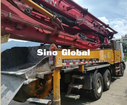12Mpa ha utilizzato i camion Euro4 46m della pompa per calcestruzzo una portata verticale di 4 sezioni