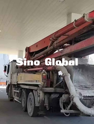 Camion di marca 37M Used Concrete Pump di Sany con una sezione di 5 aste