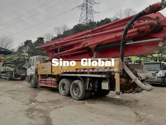 Camion utilizzato della pompa per calcestruzzo di Sany 46 metri con 24,8 tonnellate di capacità