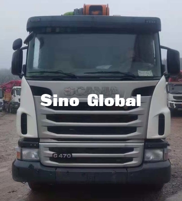 Camion di Zoomlion 63M Used Concrete Pump con il telaio di Scania con il modello 2013