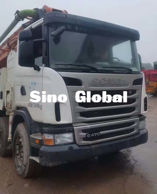 Camion di Zoomlion 63M Used Concrete Pump con il telaio di Scania con il modello 2013