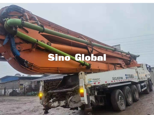 Camion di Zoomlion 63M Used Concrete Pump con il telaio di Scania con il modello 2013