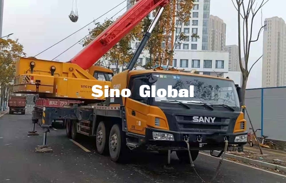 Sany ha utilizzato la gru del camion dell'asta, 75 braccio diritto di Ton Lorry Crane STC50S
