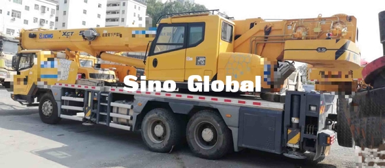 la seconda gru XCMG della mano 25 tonnellate, ha utilizzato il camion ha montato il diametro di giro delle gru 21m