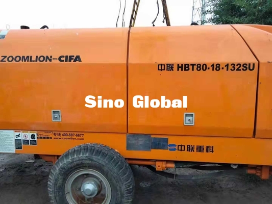 Il rimorchio concreto utilizzato elettrico pompa la capacità del saltatore di Zoomlion 600L